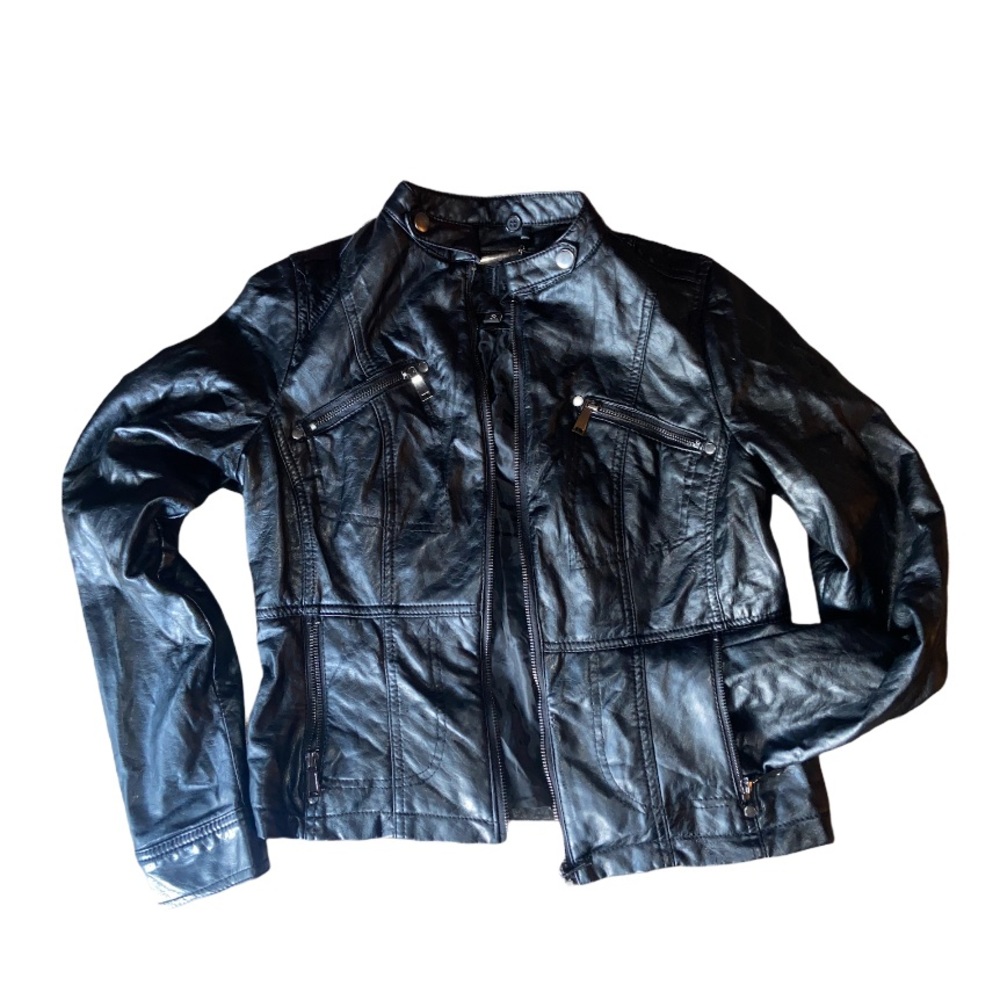 Black Faux Leather jacket